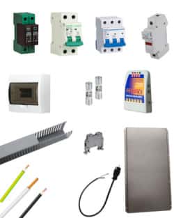 Kit Material Eléctrico 6500W 48VDC 110VAC 63A MPPT Litio