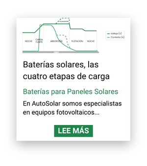 Baterías solares, las cuatro etapas de carga
