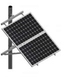 Estructura Poste 30º 2 paneles solares Falcat
