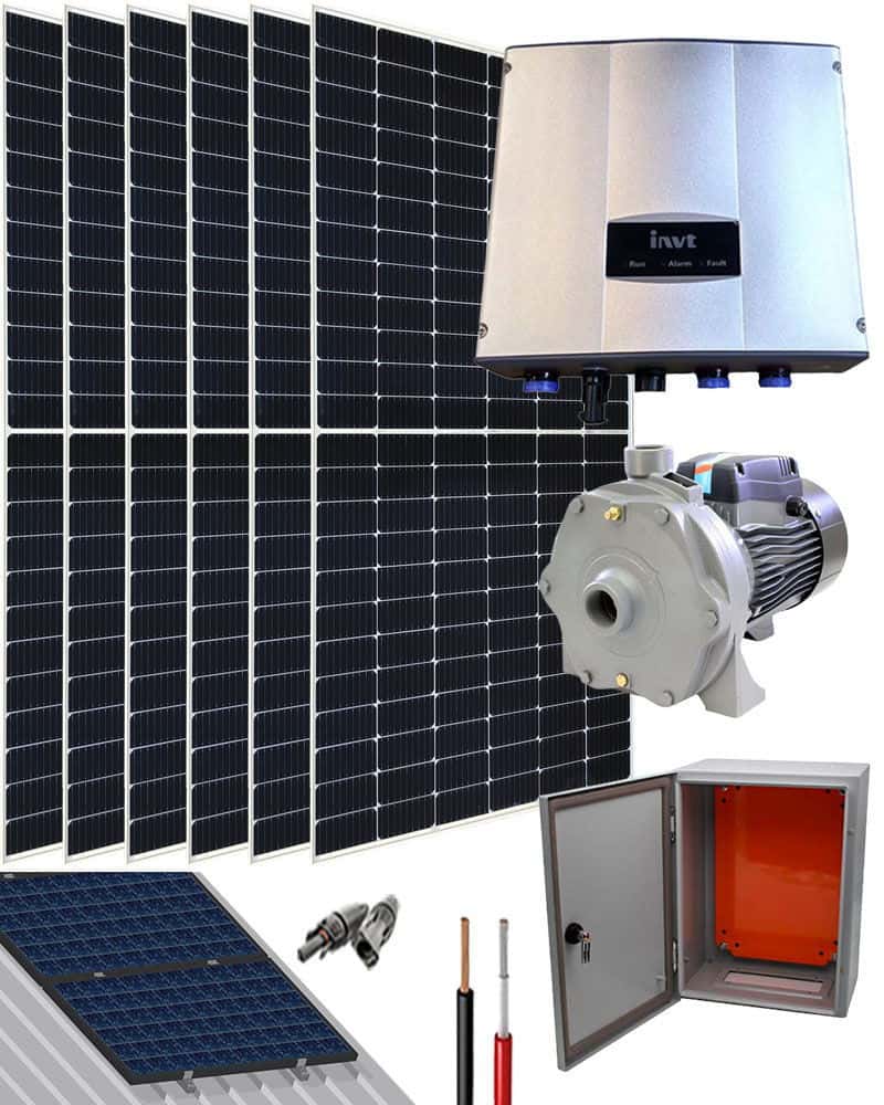 Kit Bombeo Solar 220V hasta 3HP INVT