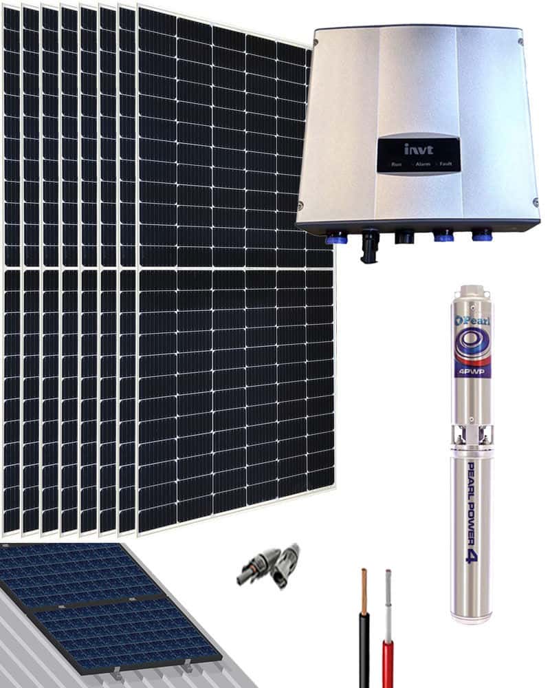 Kit Bombeo Solar Sumergible Hasta 2HP 220V AutoSolar