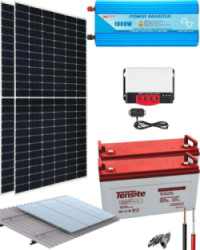 Kit Solar 1000W 24V 3500Whdía con Batería de Gel