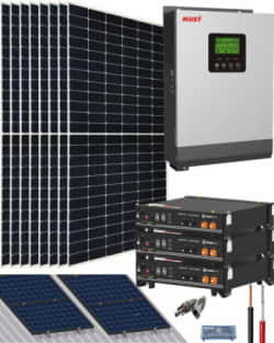 Kit Solar 3000W 48V 11500Whdía con Batería Litio