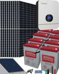 Kit Solar 3000W 48VDC 14400Whdía con Batería de Gel