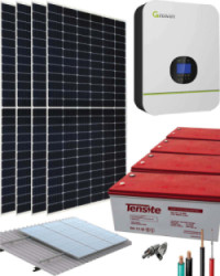 Kit Solar 3000W 48VDC 6800Whdía con Batería de Gel