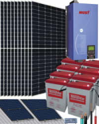 Kit Solar 5000W 48V 14000Whdía con Batería de Gel