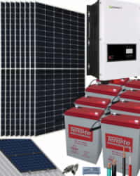 Kit Solar 6000W 48V 11500Whdía con Batería de Gel