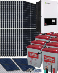 Kit Solar 6000W 48V 17200Whdía con Batería de Gel