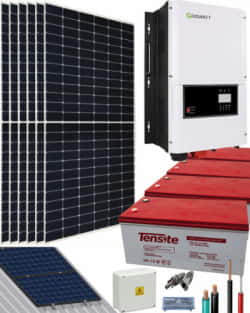 Kit Solar 6000W 48V 8600Whdía con Batería de Gel