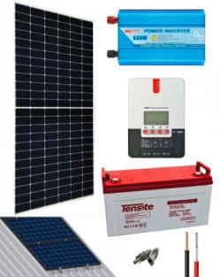 Kit Solar 600W 12V 1000Whdía con MPPT