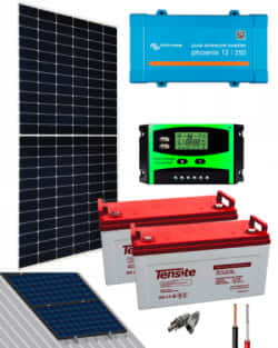 Kit Solar Basico 12V 1000Whdía