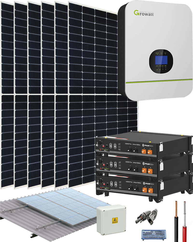 Kit Solar Litio 3000W 48VDC 10500Whd a AutoSolar