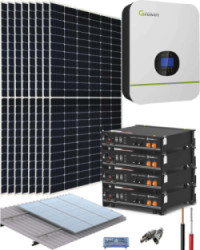 Kit Solar Litio 3000W 48VDC 14000Whdía