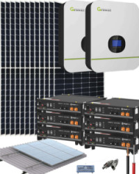 Kit Solar Litio 6000W 48VDC 21100Whdía