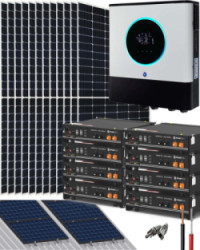 Kit Solar Litio 6500W 48VDC 27600Whdía