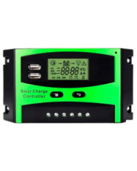 Controlador Carga 10A PWM 12-24V LCD